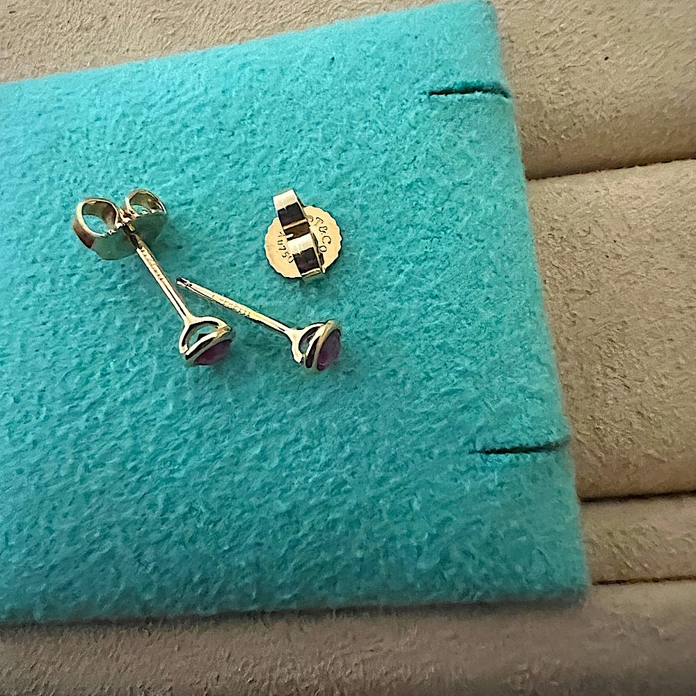 Ruby Stud Earrings - image 8